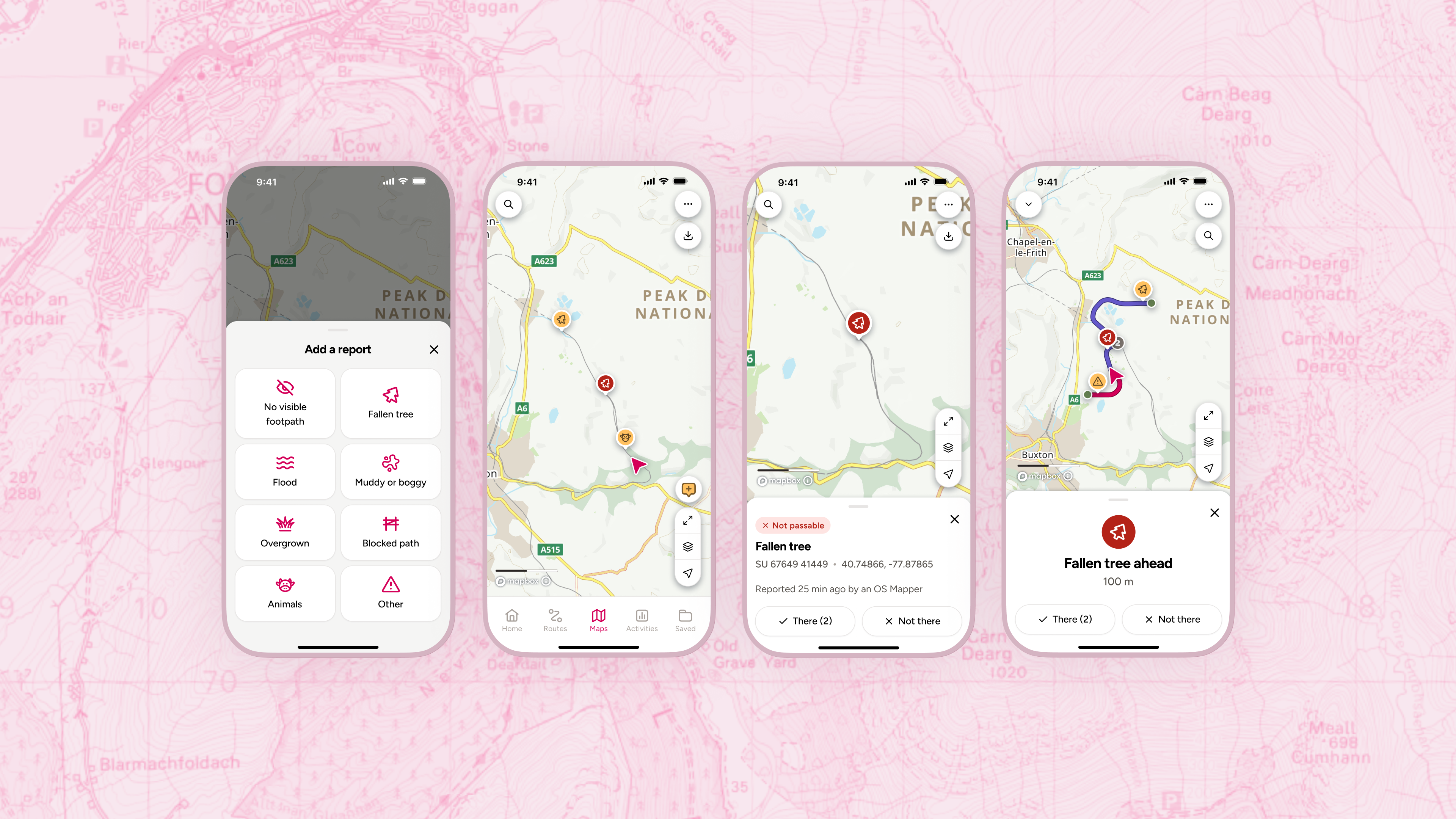 OS Maps — community reporting